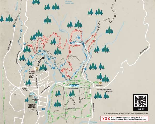 Mountain Biking Map | Plan Your Trip | Hanmer Trails | Visit Hanmer Springs