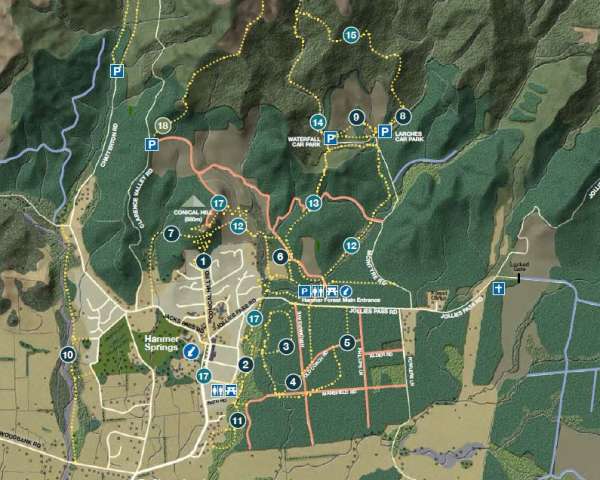 Walking Trails Map | Explore By Foot | Hanmer Trails | Visit Hanmer Springs